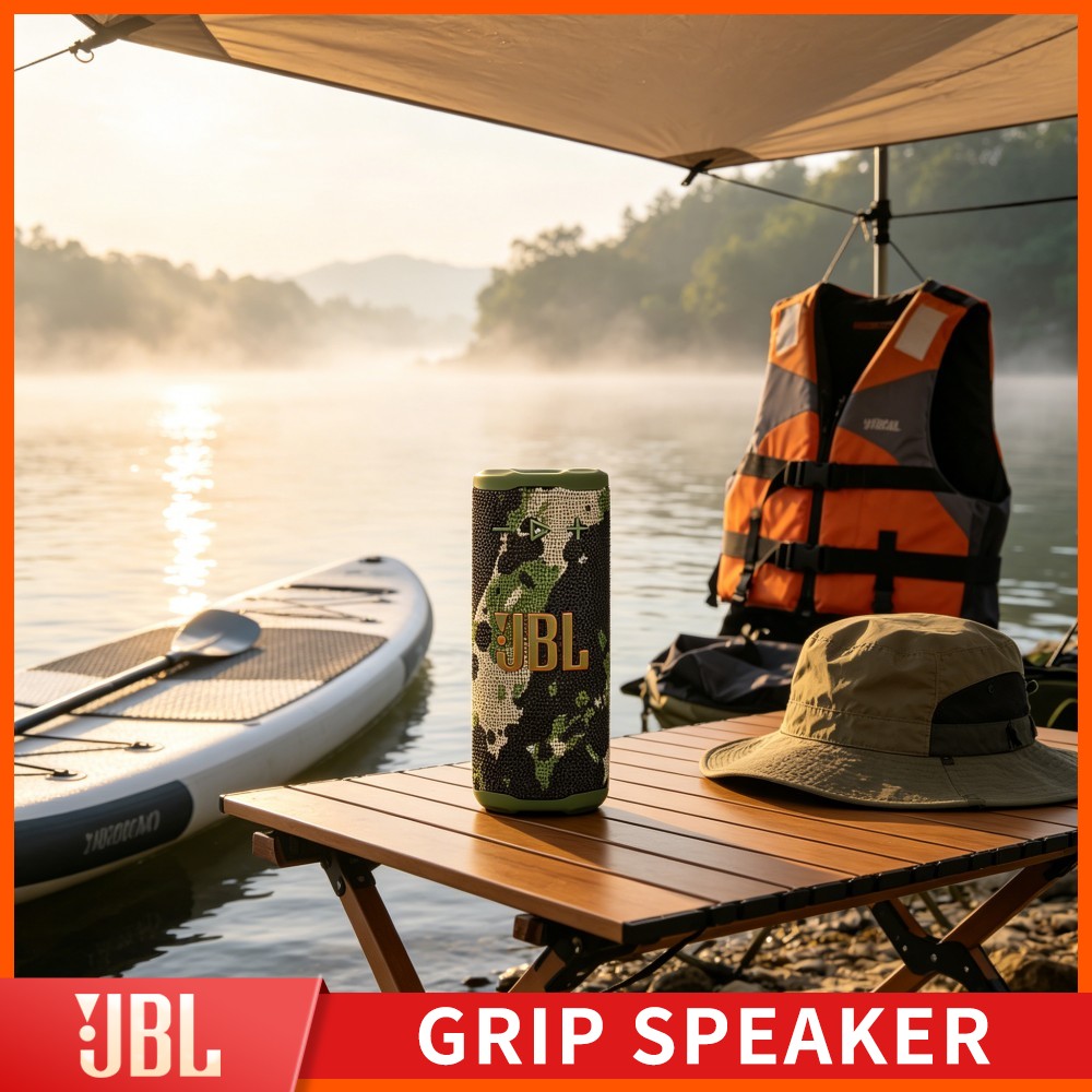 Portable Bluetooth Speaker Waterproof Ipx7 - ลำโพงกันน้ำ JBL GRIP IPX7 สำหรับลานสกี พร้อมไฟ