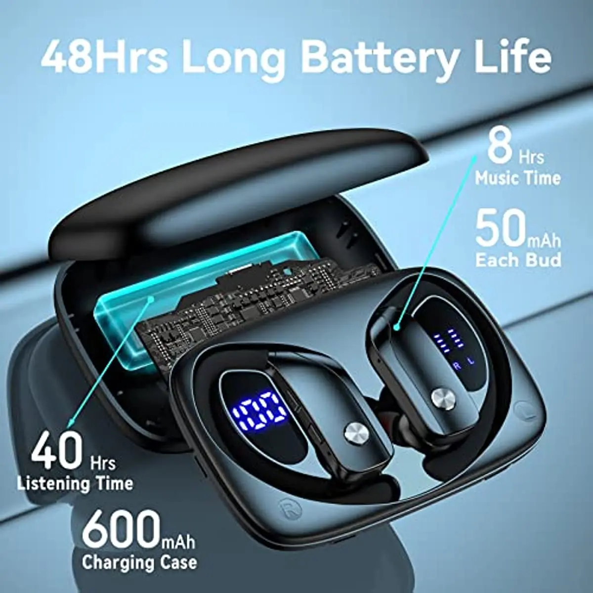 หูฟังไร้สายหูฟังบลูทูธ 48hrs P - Type C Wired Earphones With Mic บทวิจารณ์และราคา