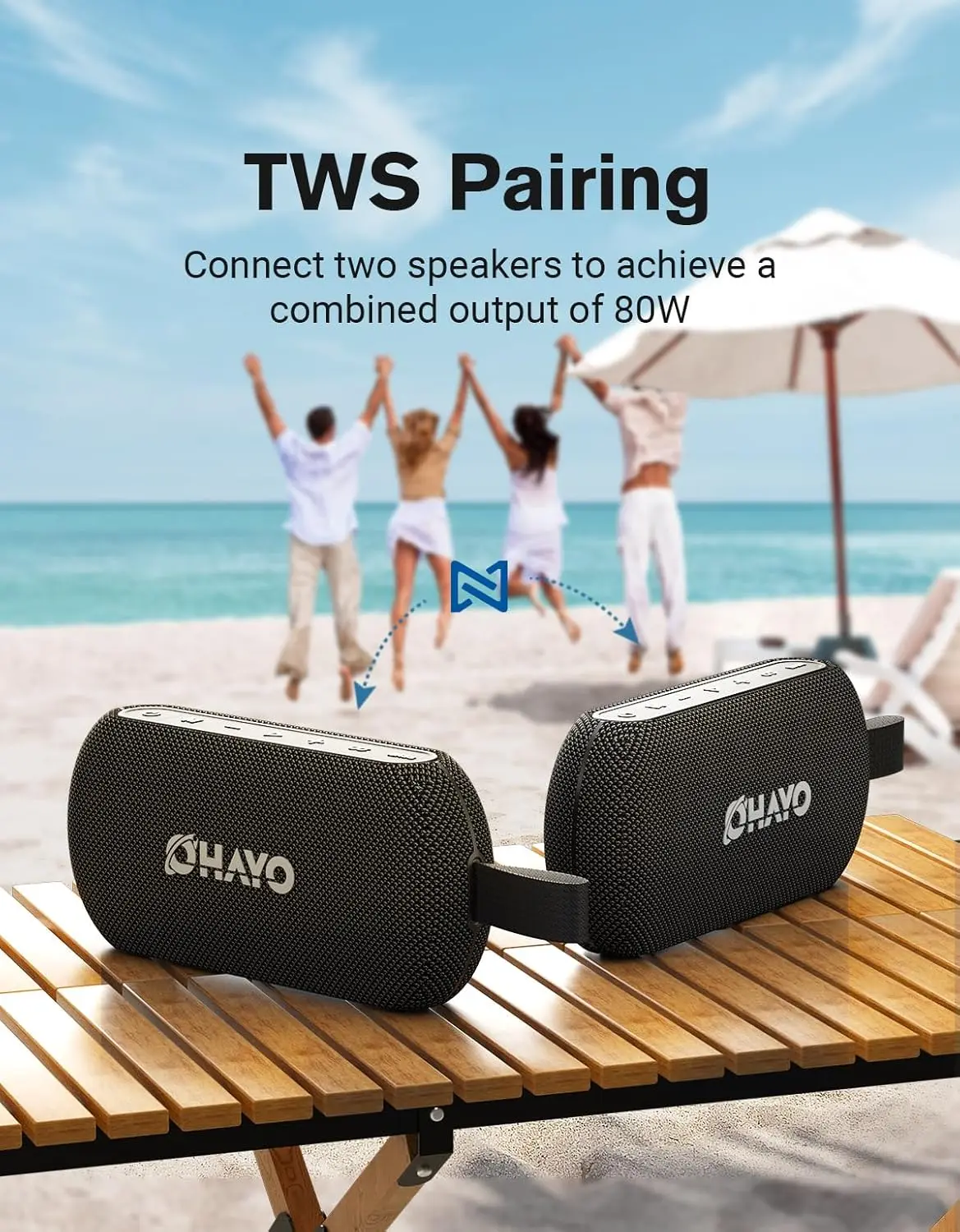 OHAYO 40W ลำโพงบลูทูธไร้สายแบบ - Portable Bluetooth Speaker Waterproof Ipx7 บทวิจารณ์และราคา